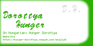 dorottya hunger business card